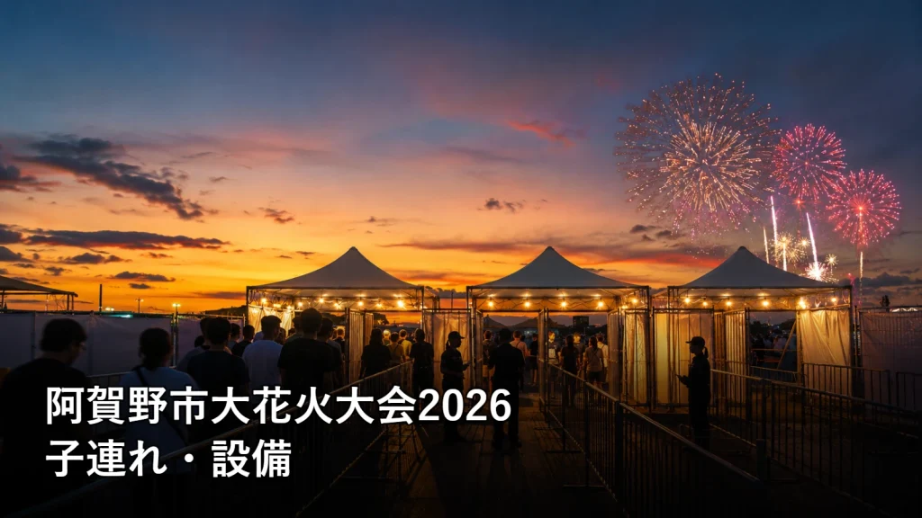 阿賀野市大花火大会2026の子連れ・設備を紹介する画像