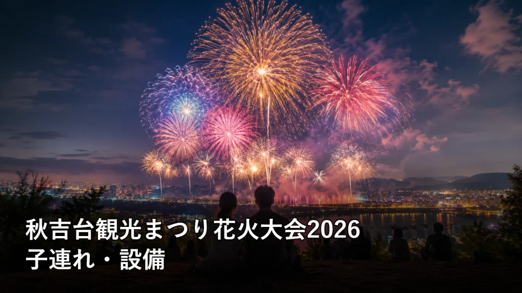 秋吉台観光まつり花火大会2026の子連れ・設備を紹介する画像