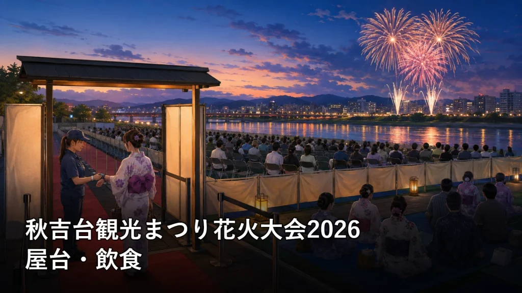 秋吉台観光まつり花火大会2026の屋台・飲食を紹介する画像