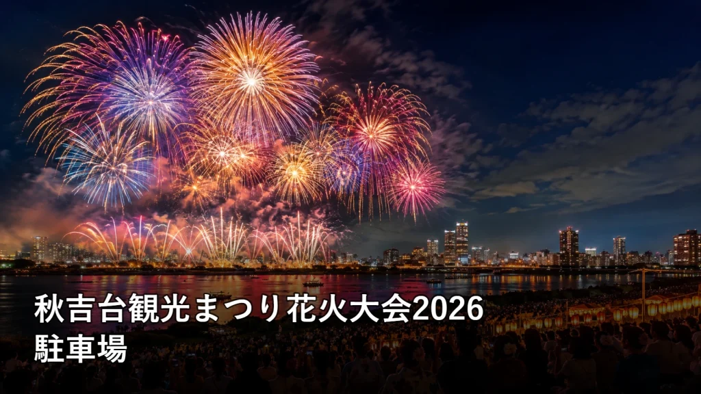 秋吉台観光まつり花火大会2026の駐車場を紹介する画像
