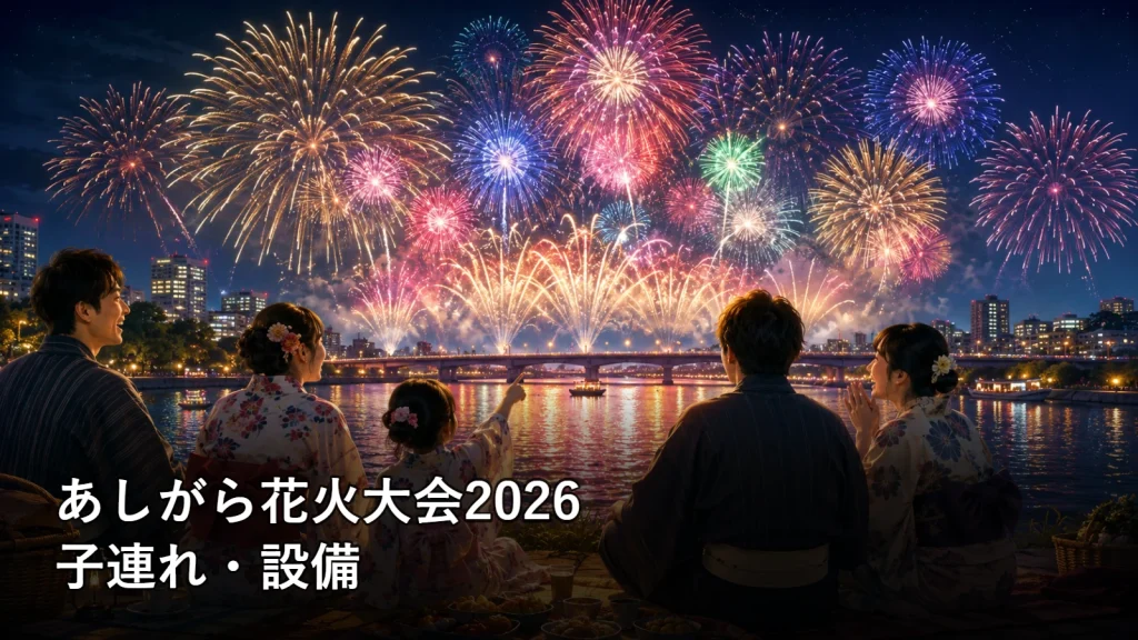 あしがら花火大会2026の子連れ・設備を紹介する画像