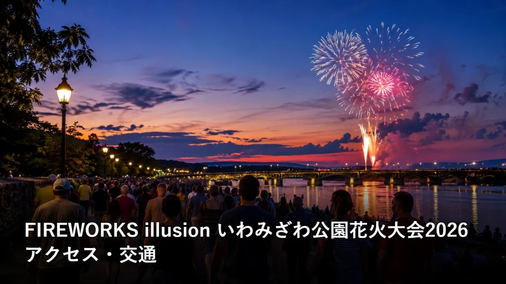FIREWORKS illusion いわみざわ公園花火大会2026のアクセス・交通を紹介する画像