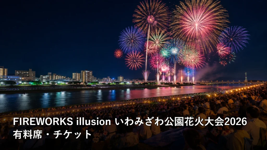 FIREWORKS illusion いわみざわ公園花火大会2026の有料席・チケットを紹介する画像