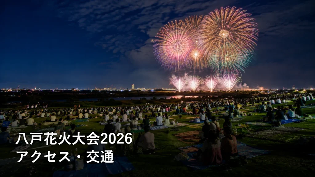 八戸花火大会2026のアクセス・交通を紹介する画像