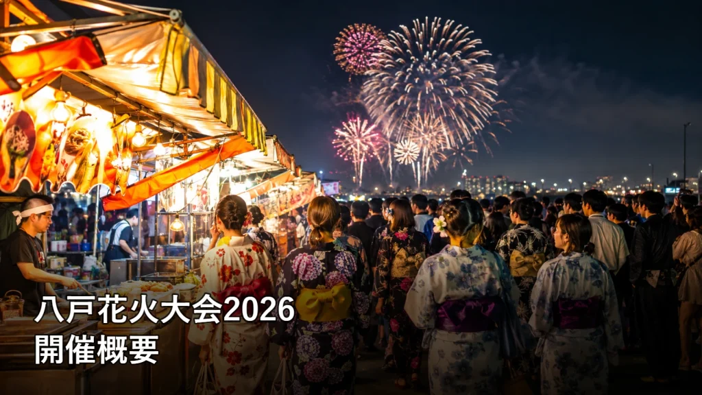八戸花火大会2026の開催概要を紹介する画像