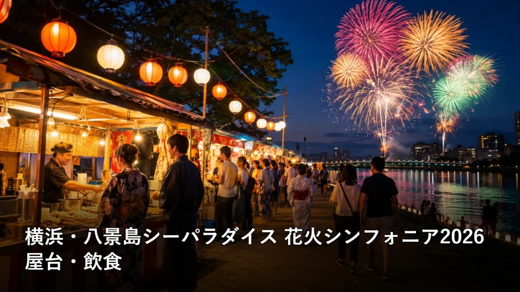 横浜・八景島シーパラダイス 花火シンフォニア2026の屋台・飲食を紹介する画像