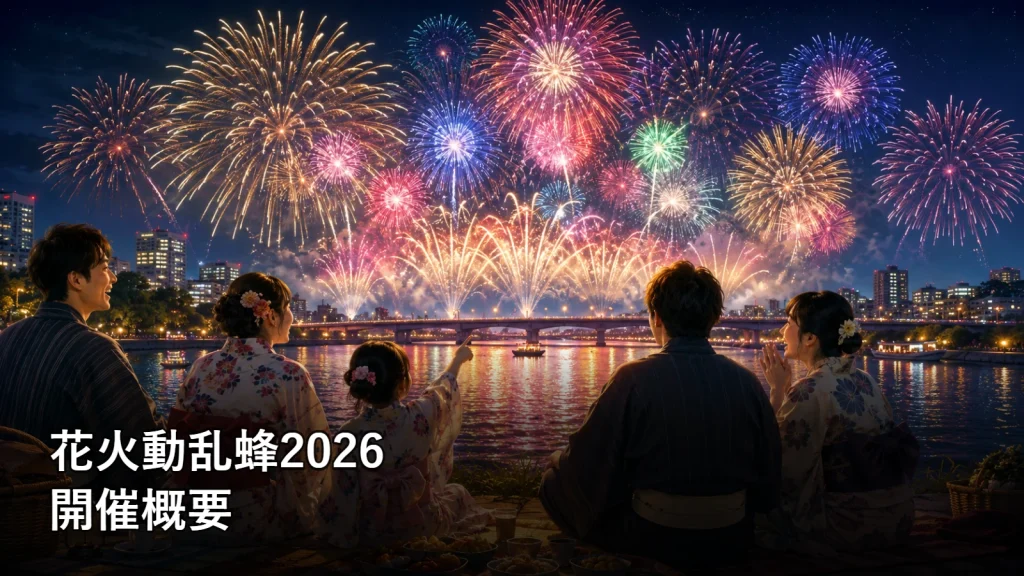花火動乱蜂2026の開催概要を紹介する画像