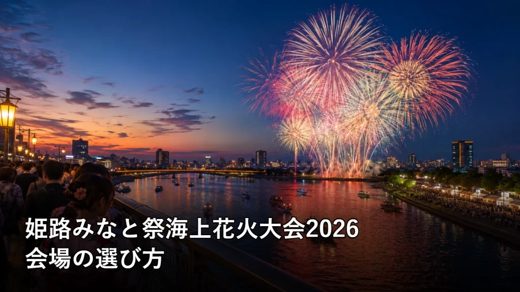 姫路みなと祭海上花火大会2026の会場の選び方を紹介する画像
