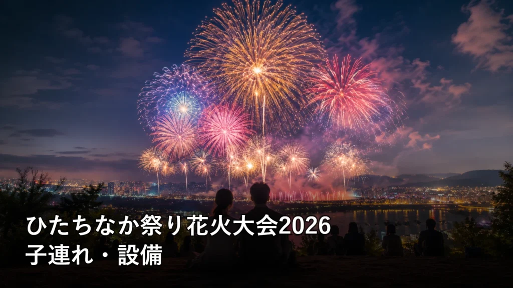 ひたちなか祭り花火大会2026の子連れ・設備を紹介する画像
