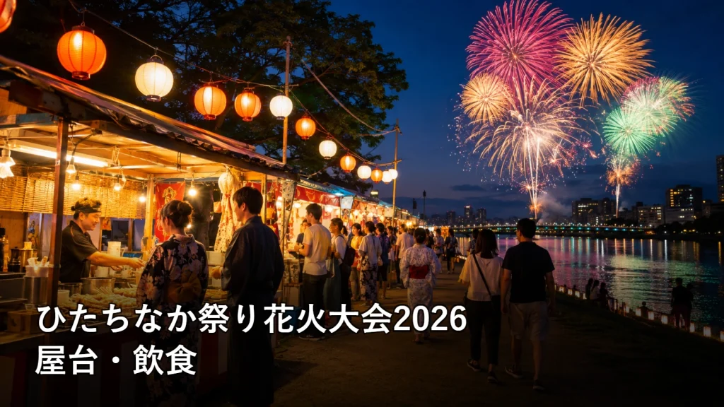 ひたちなか祭り花火大会2026の屋台・飲食を紹介する画像