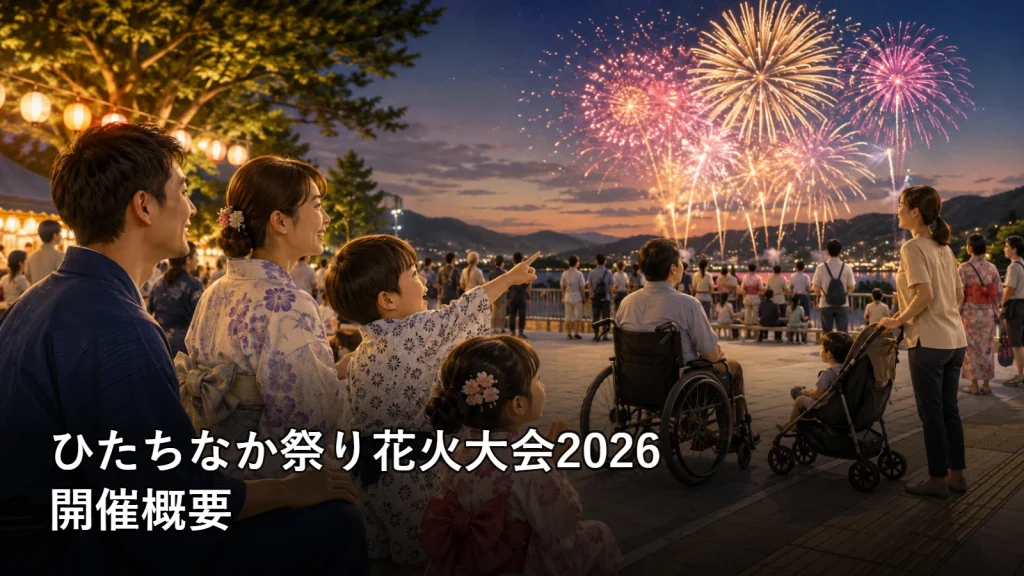 ひたちなか祭り花火大会2026の開催概要を紹介する画像