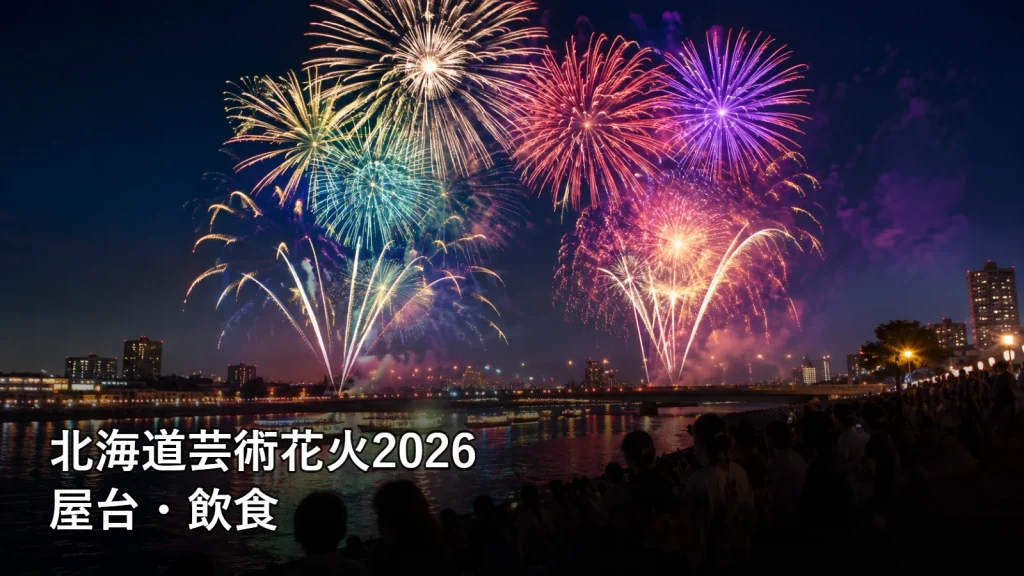 北海道芸術花火2026の屋台・飲食を紹介する画像