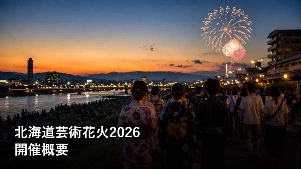 北海道芸術花火2026の開催概要を紹介する画像
