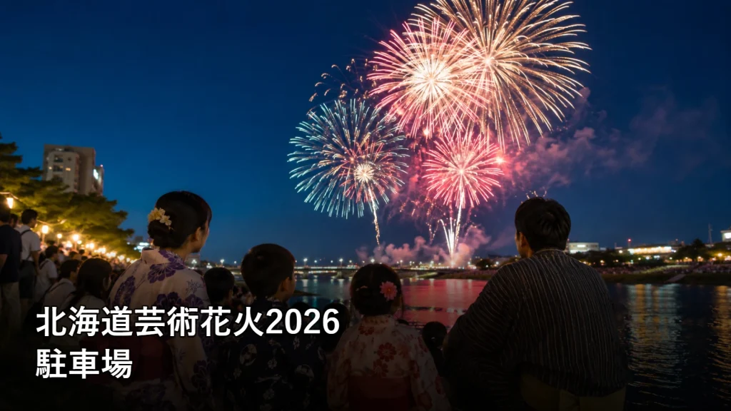 北海道芸術花火2026の駐車場を紹介する画像