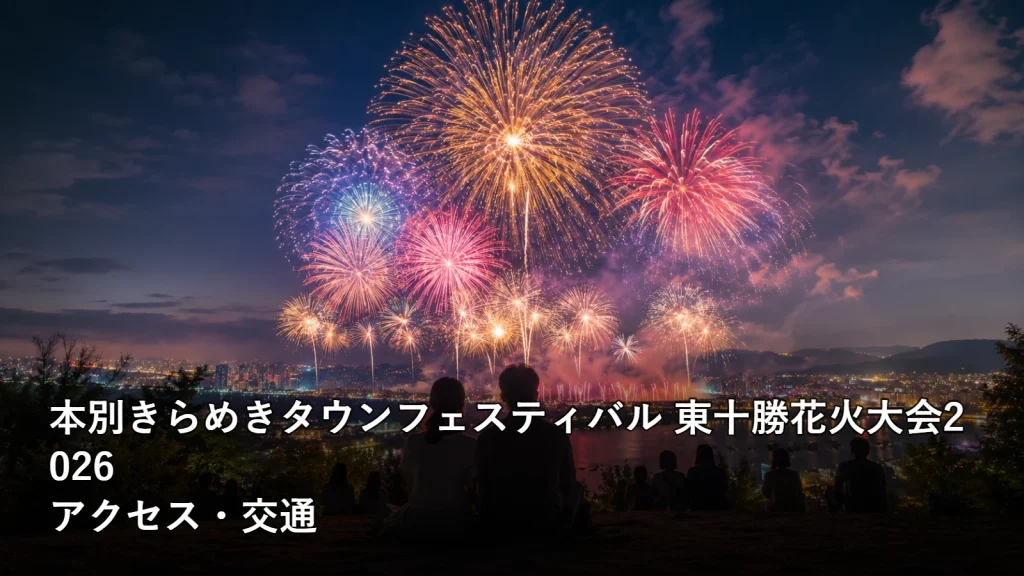 本別きらめきタウンフェスティバル 東十勝花火大会2026のアクセス・交通を紹介する画像
