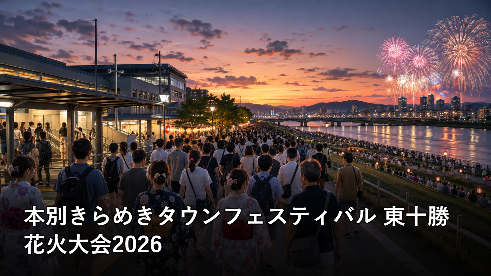 本別きらめきタウンフェスティバル 東十勝花火大会2026の開催情報・観覧場所・アクセスを紹介するアイキャッチ画像