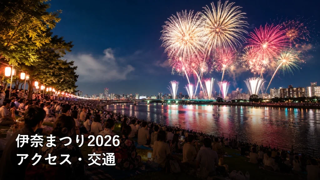 伊奈まつり2026のアクセス・交通を紹介する画像