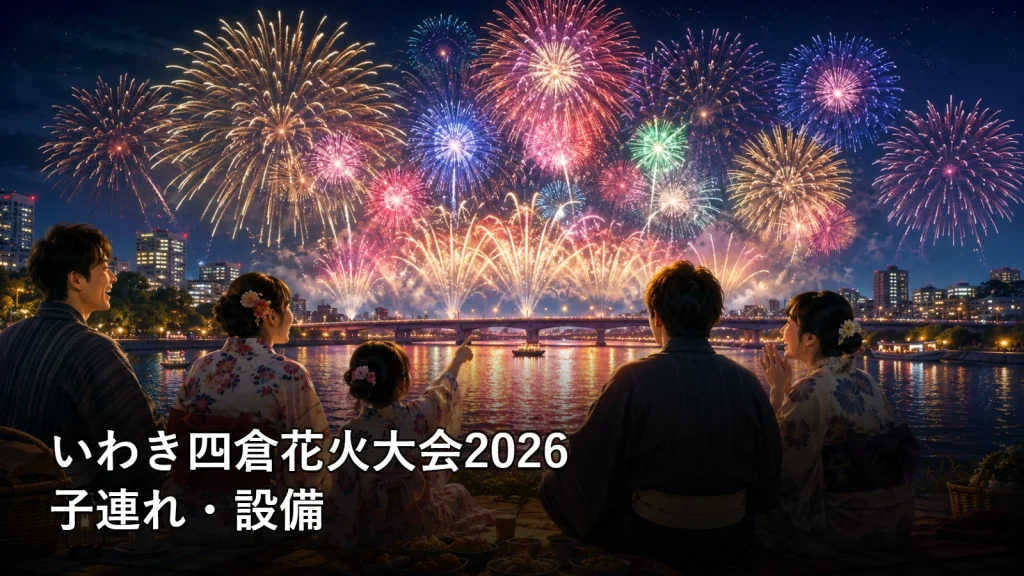 いわき四倉花火大会2026の子連れ・設備を紹介する画像