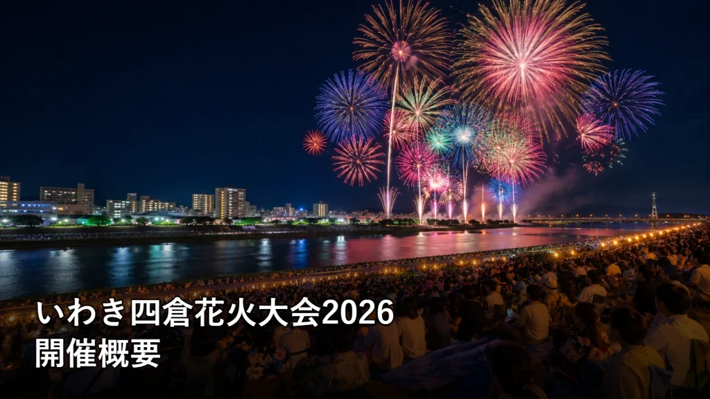 いわき四倉花火大会2026の開催概要を紹介する画像