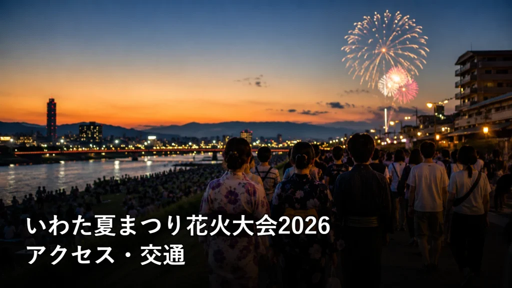 いわた夏まつり花火大会2026のアクセス・交通を紹介する画像