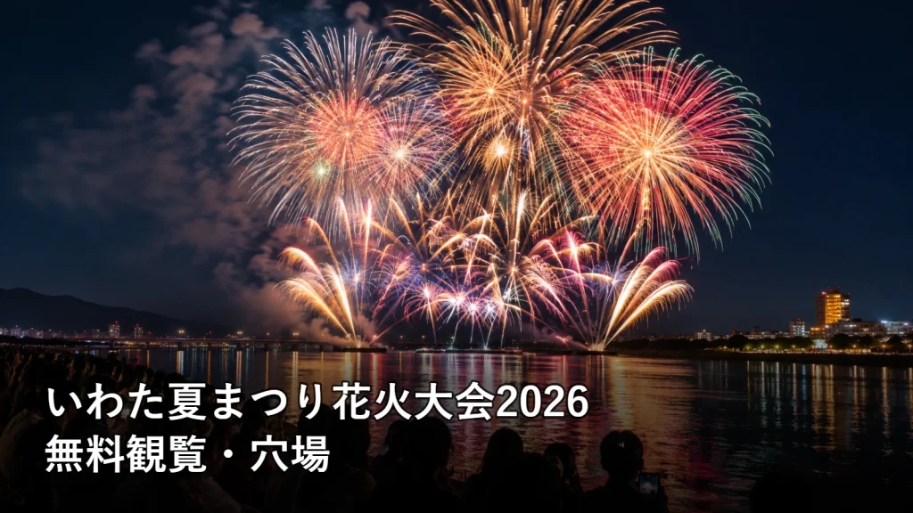 いわた夏まつり花火大会2026の無料観覧・穴場を紹介する画像