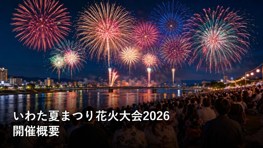 いわた夏まつり花火大会2026の開催概要を紹介する画像