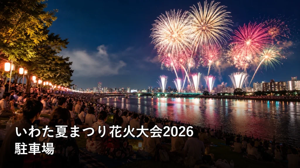 いわた夏まつり花火大会2026の駐車場を紹介する画像