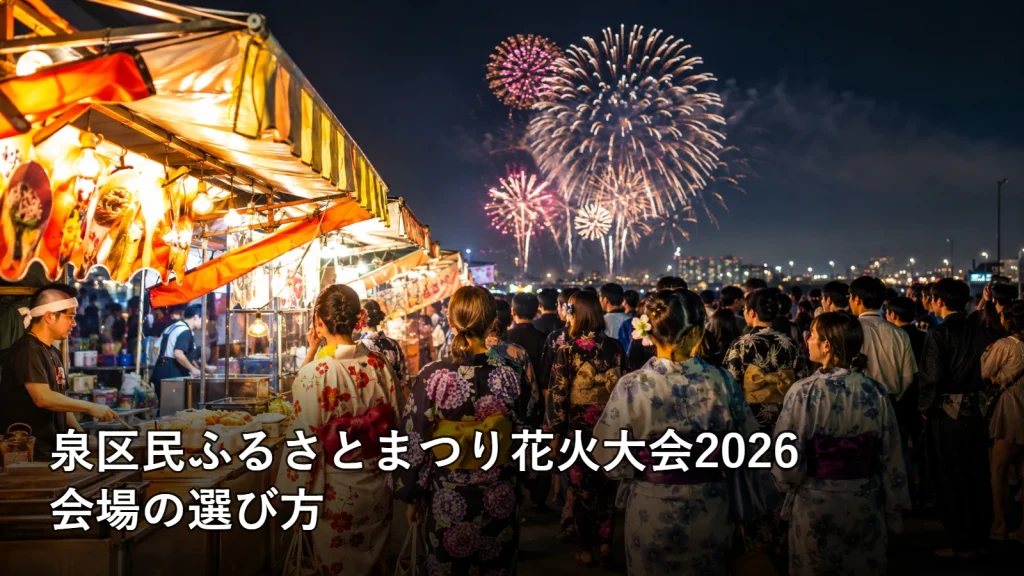泉区民ふるさとまつり花火大会2026の会場の選び方を紹介する画像
