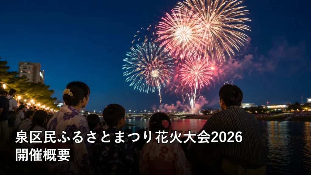 泉区民ふるさとまつり花火大会2026の開催概要を紹介する画像