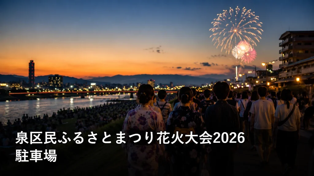 泉区民ふるさとまつり花火大会2026の駐車場を紹介する画像