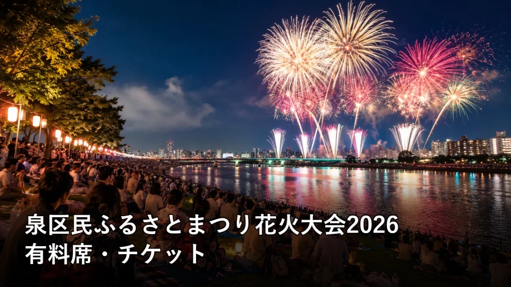 泉区民ふるさとまつり花火大会2026の有料席・チケットを紹介する画像