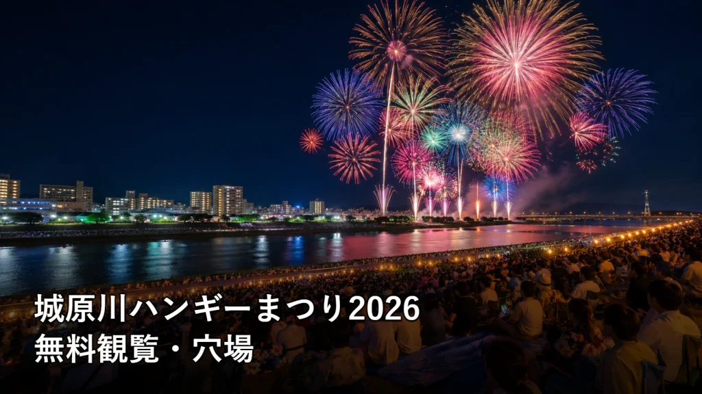城原川ハンギーまつり2026の無料観覧・穴場を紹介する画像
