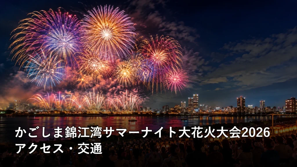 かごしま錦江湾サマーナイト大花火大会2026のアクセス・交通を紹介する画像