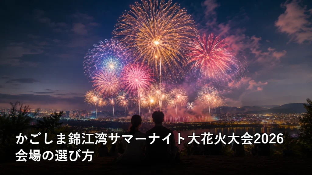 かごしま錦江湾サマーナイト大花火大会2026の会場の選び方を紹介する画像