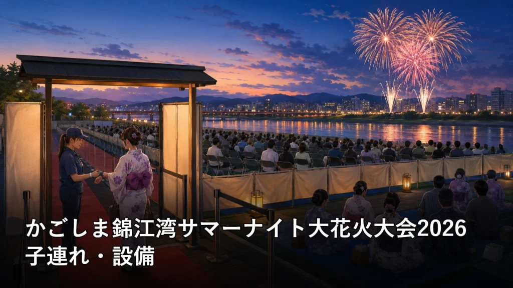 かごしま錦江湾サマーナイト大花火大会2026の子連れ・設備を紹介する画像
