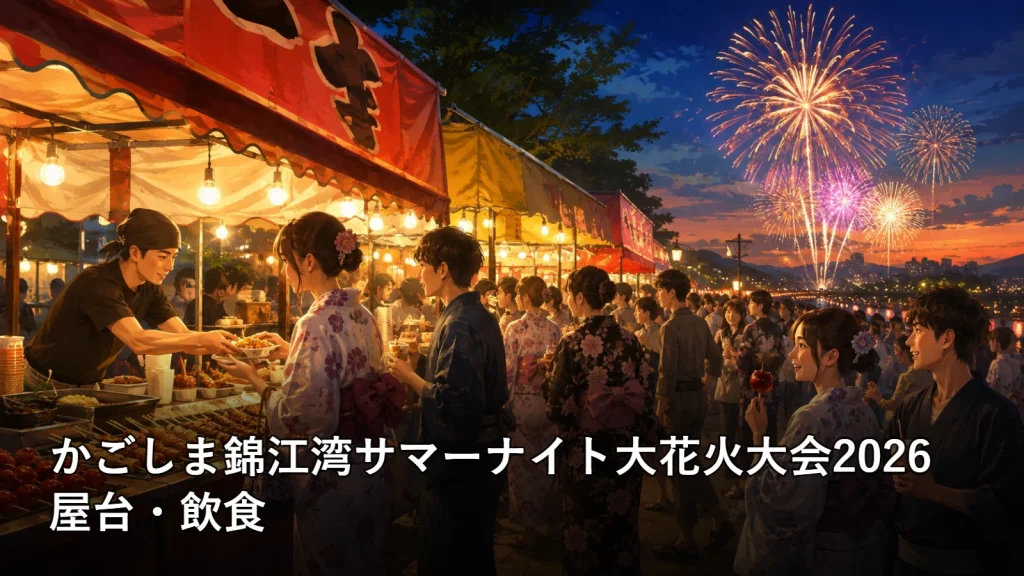 かごしま錦江湾サマーナイト大花火大会2026の屋台・飲食を紹介する画像
