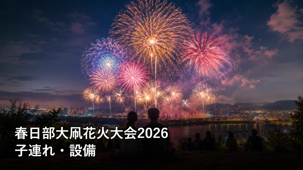 春日部大凧花火大会2026の子連れ・設備を紹介する画像