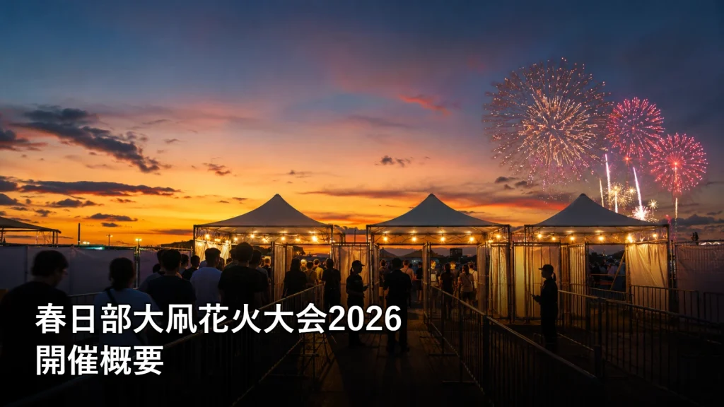 春日部大凧花火大会2026の開催概要を紹介する画像