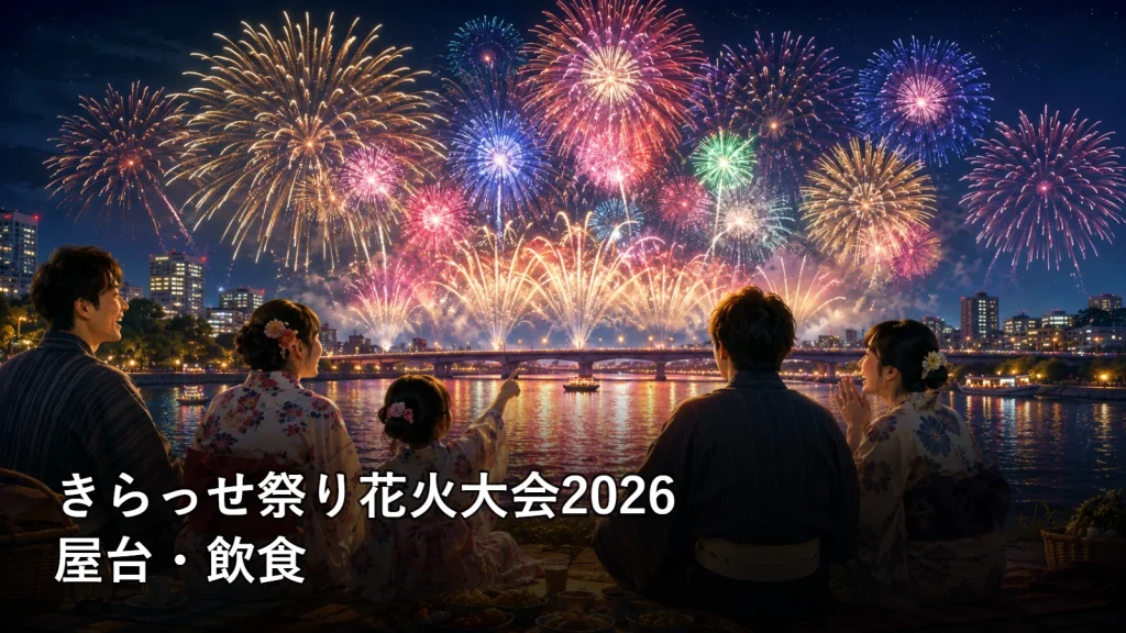 きらっせ祭り花火大会2026の屋台・飲食を紹介する画像
