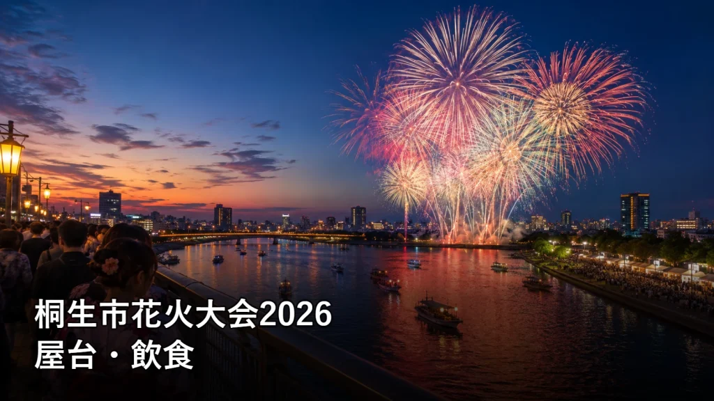 桐生市花火大会2026の屋台・飲食を紹介する画像