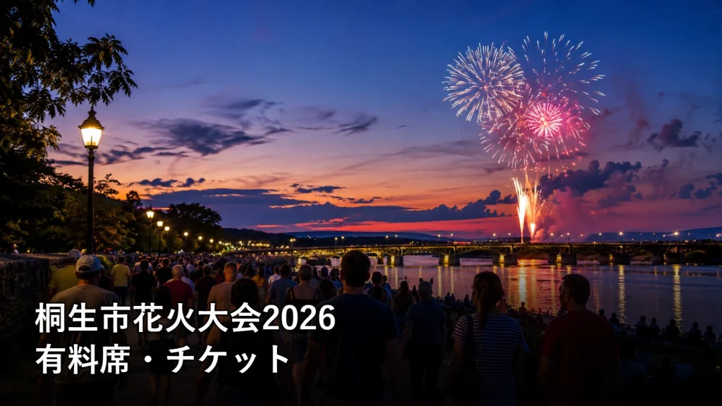 桐生市花火大会2026の有料席・チケットを紹介する画像