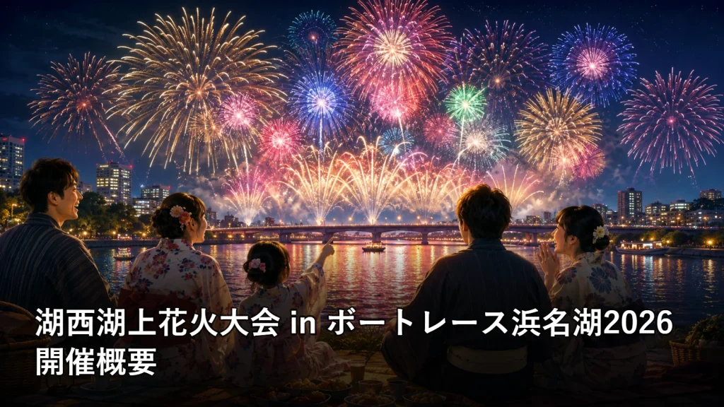 湖西湖上花火大会 in ボートレース浜名湖2026の開催概要を紹介する画像