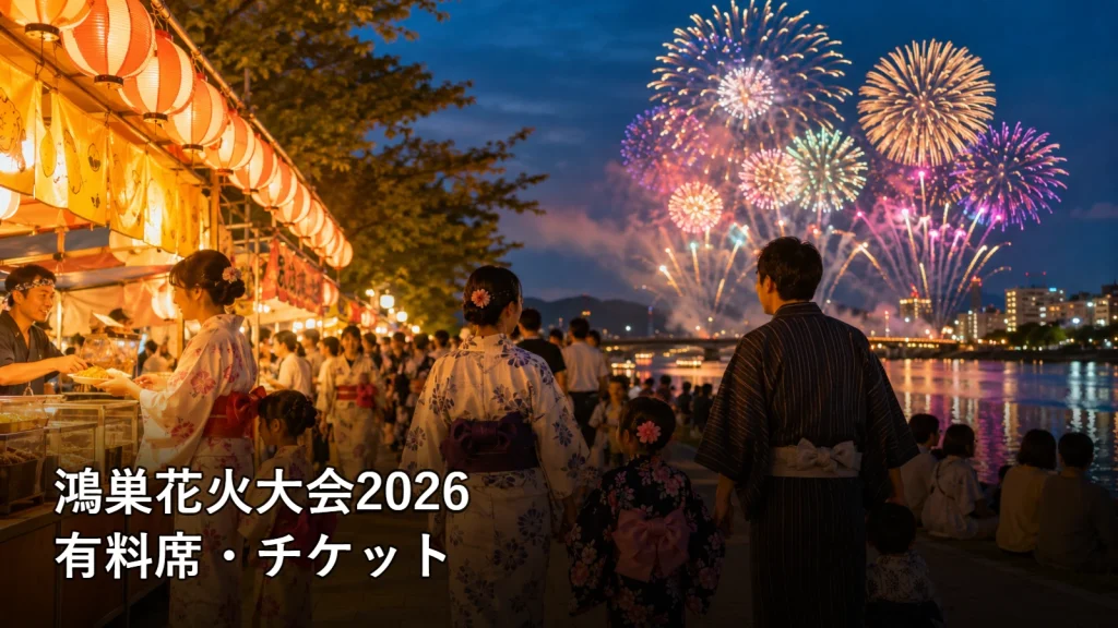 鴻巣花火大会2026の有料席・チケットを紹介する画像