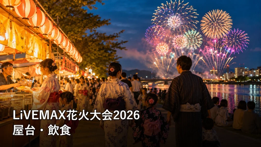 LiVEMAX花火大会2026の屋台・飲食を紹介する画像
