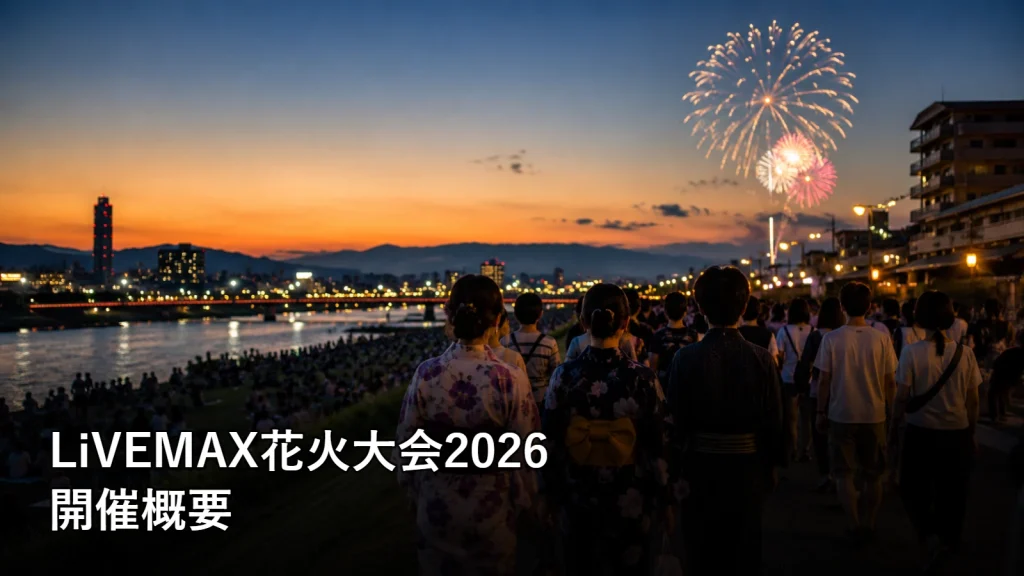 LiVEMAX花火大会2026の開催概要を紹介する画像