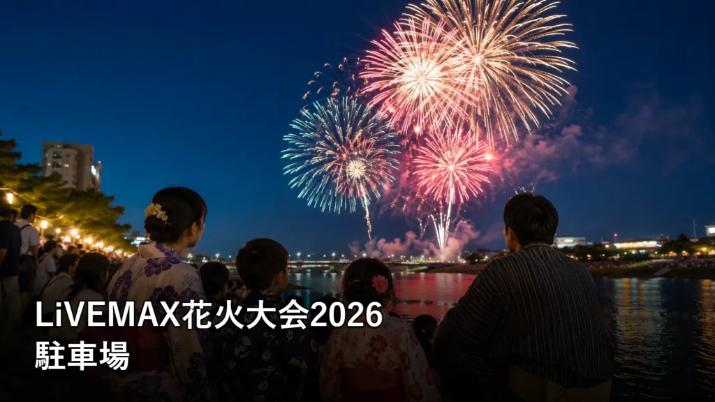 LiVEMAX花火大会2026の駐車場を紹介する画像