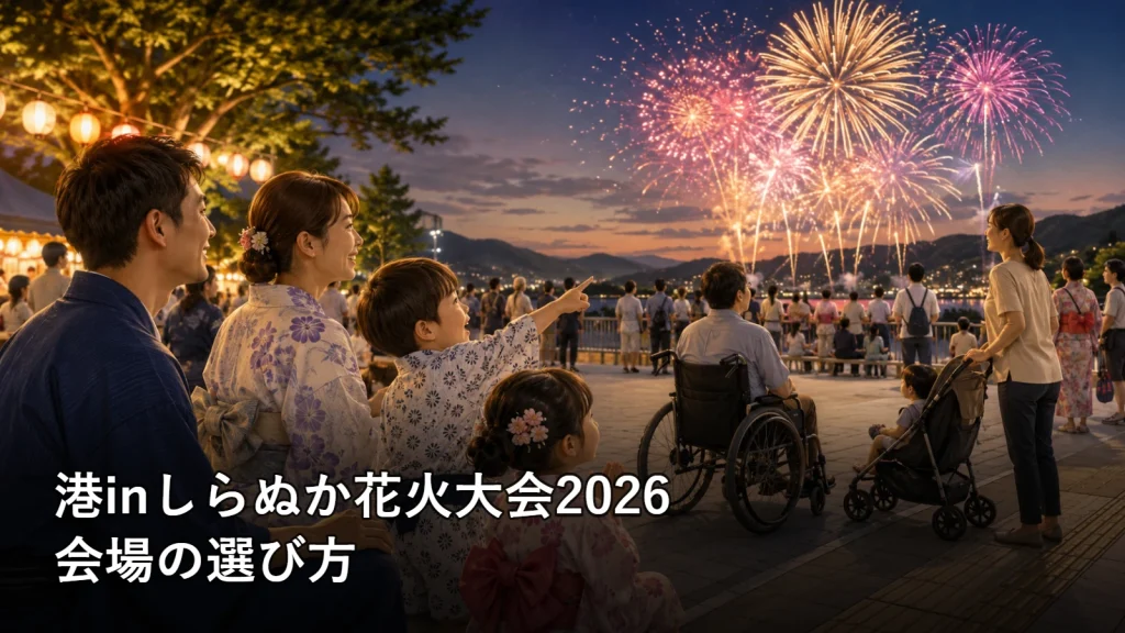 港inしらぬか花火大会2026の会場の選び方を紹介する画像