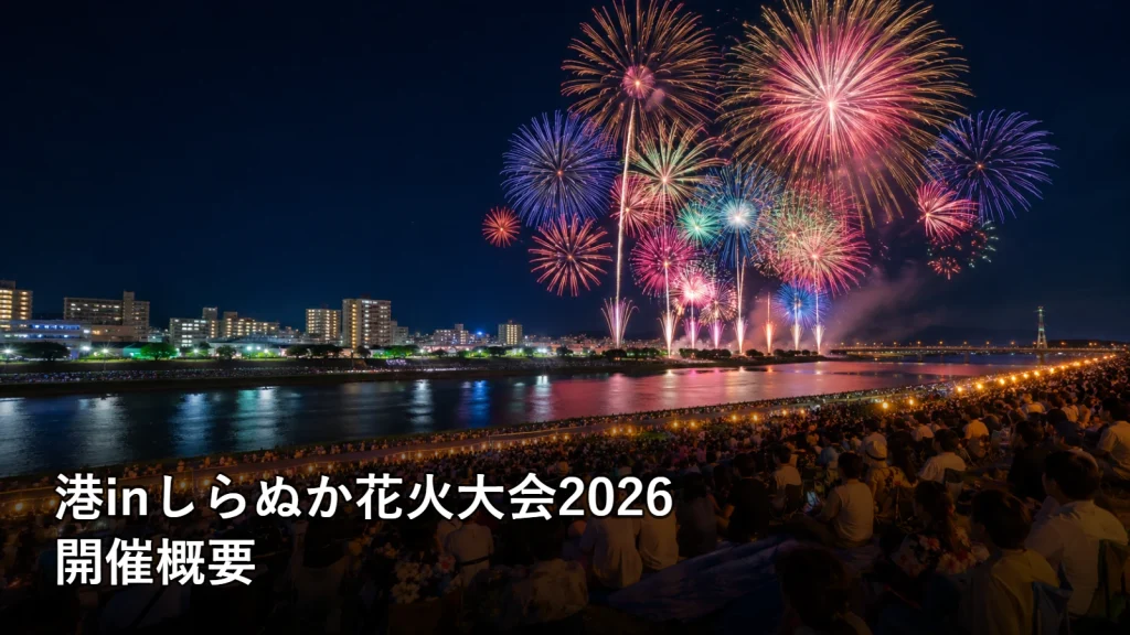 港inしらぬか花火大会2026の開催概要を紹介する画像