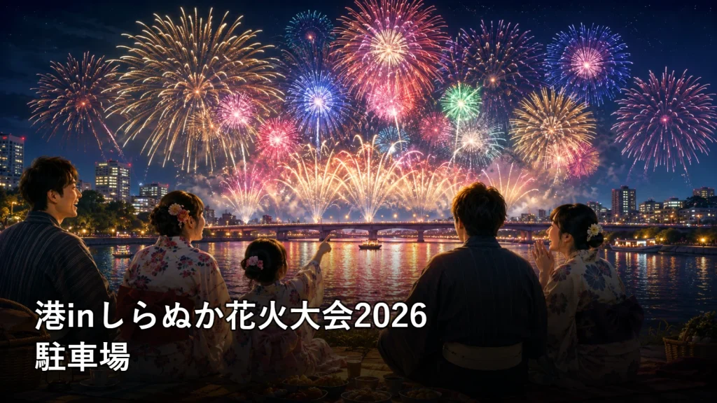 港inしらぬか花火大会2026の駐車場を紹介する画像