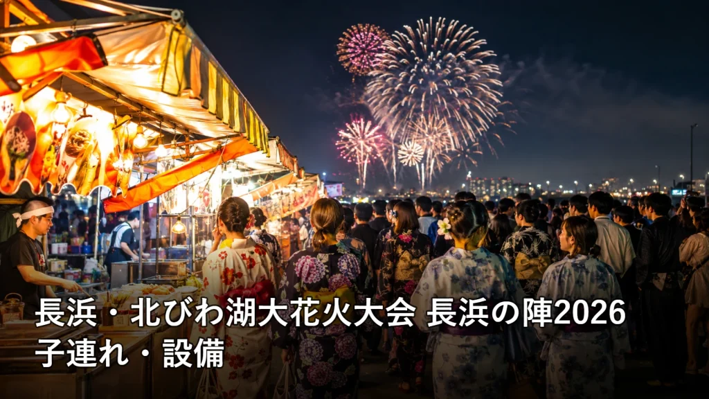 長浜・北びわ湖大花火大会 長浜の陣2026の子連れ・設備を紹介する画像